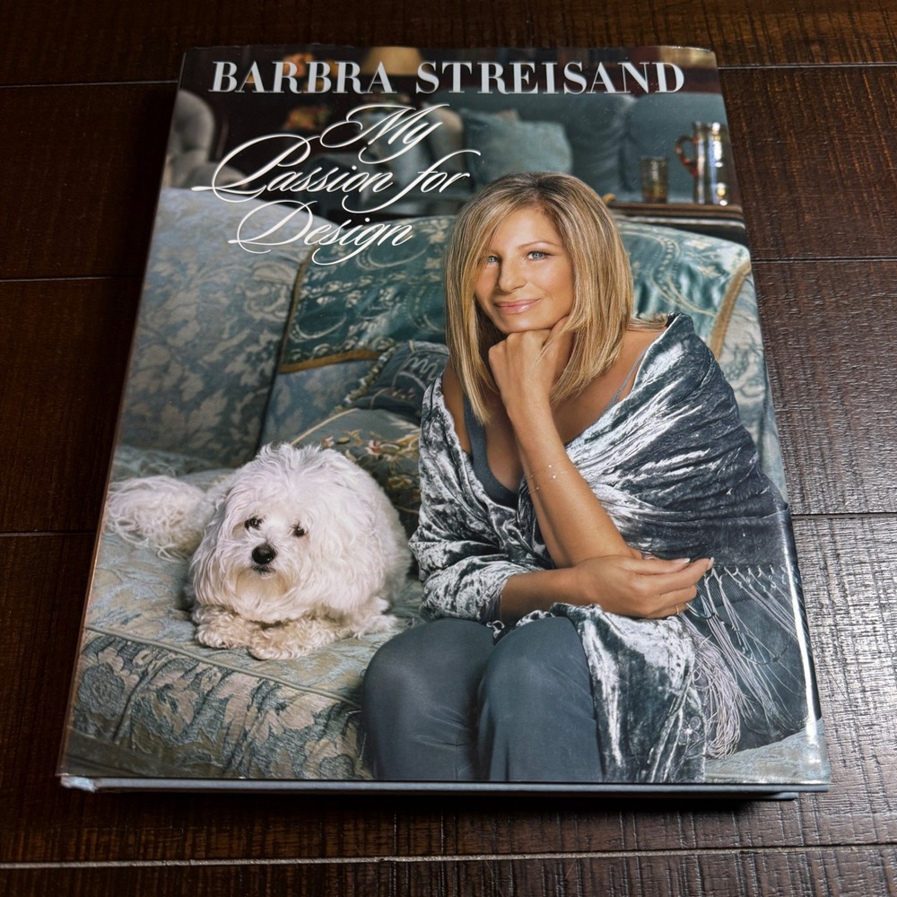 Barbra Streisand My Passion for Design Hardcover Book Home Decor Photo Fan